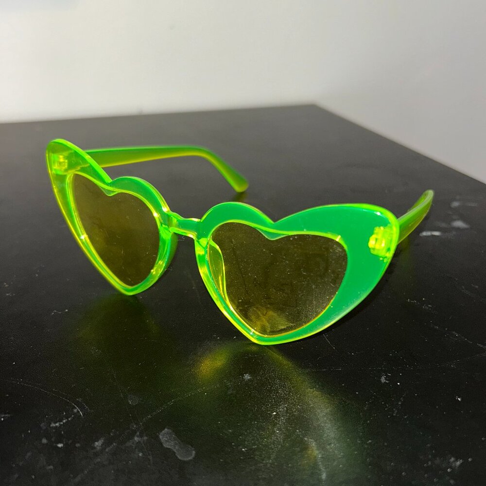 Green Heart Sunglasses
